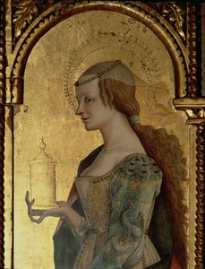 Szent Mária Magdolna, részlet a Santa Lucia triptichonból (tempera a táblán) (lásd: 76686)